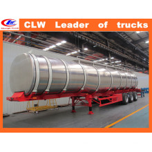 50m3 Stainless Steel Diesel Camião-cisterna Trailer 30ton Oil Tanker Trailer